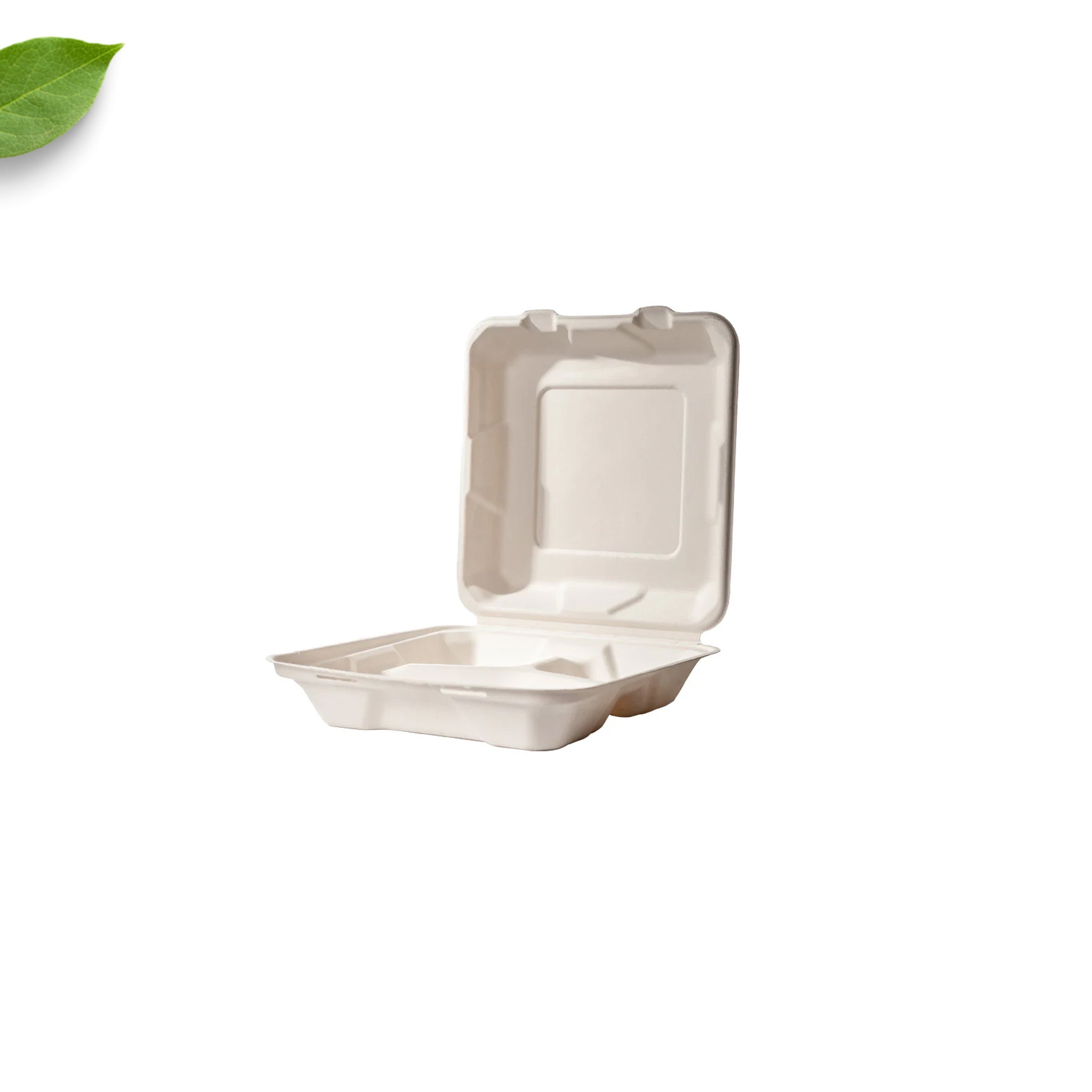3 Div Clamshell 900ml 228x230x51.7mm BAGASSE