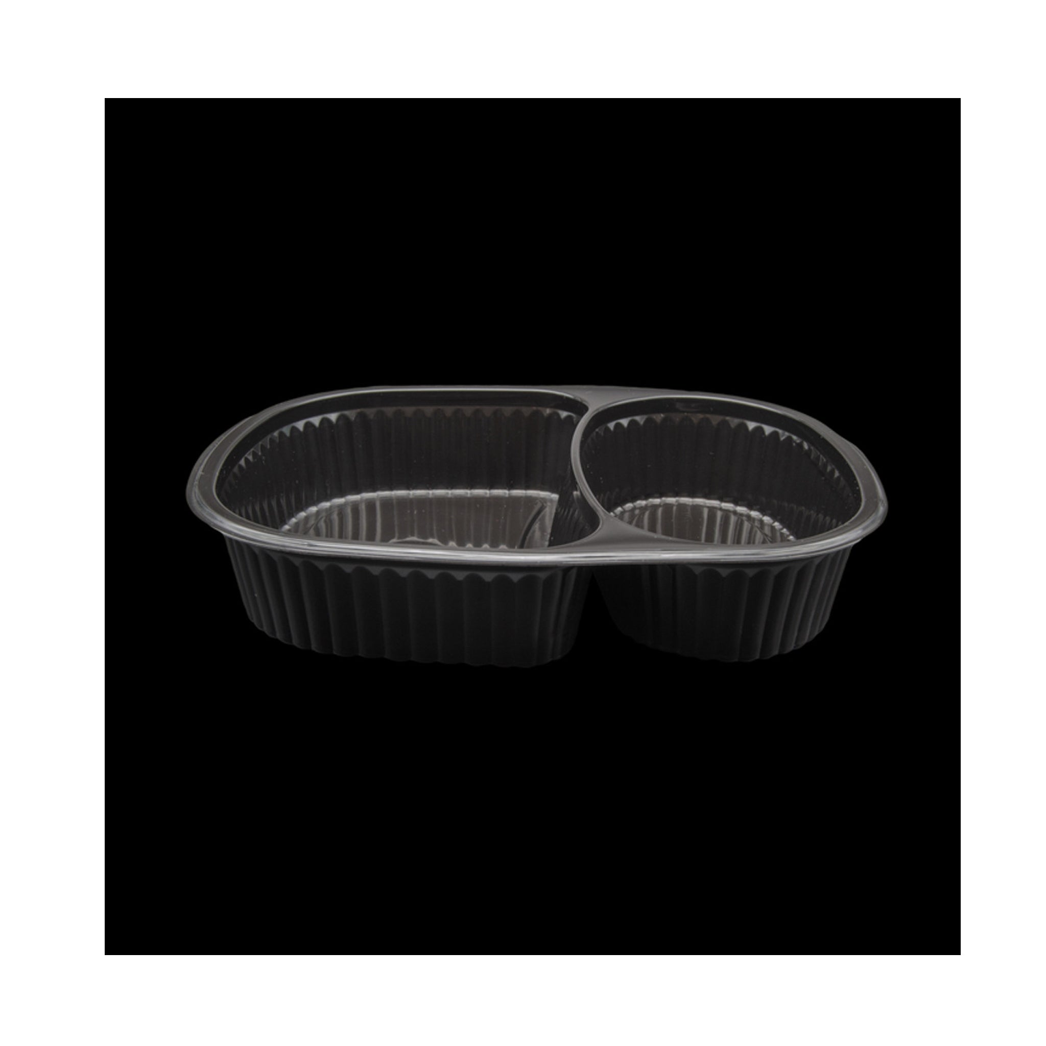 P0465 3 CAVITY OVAL MEAL TRAY EM113