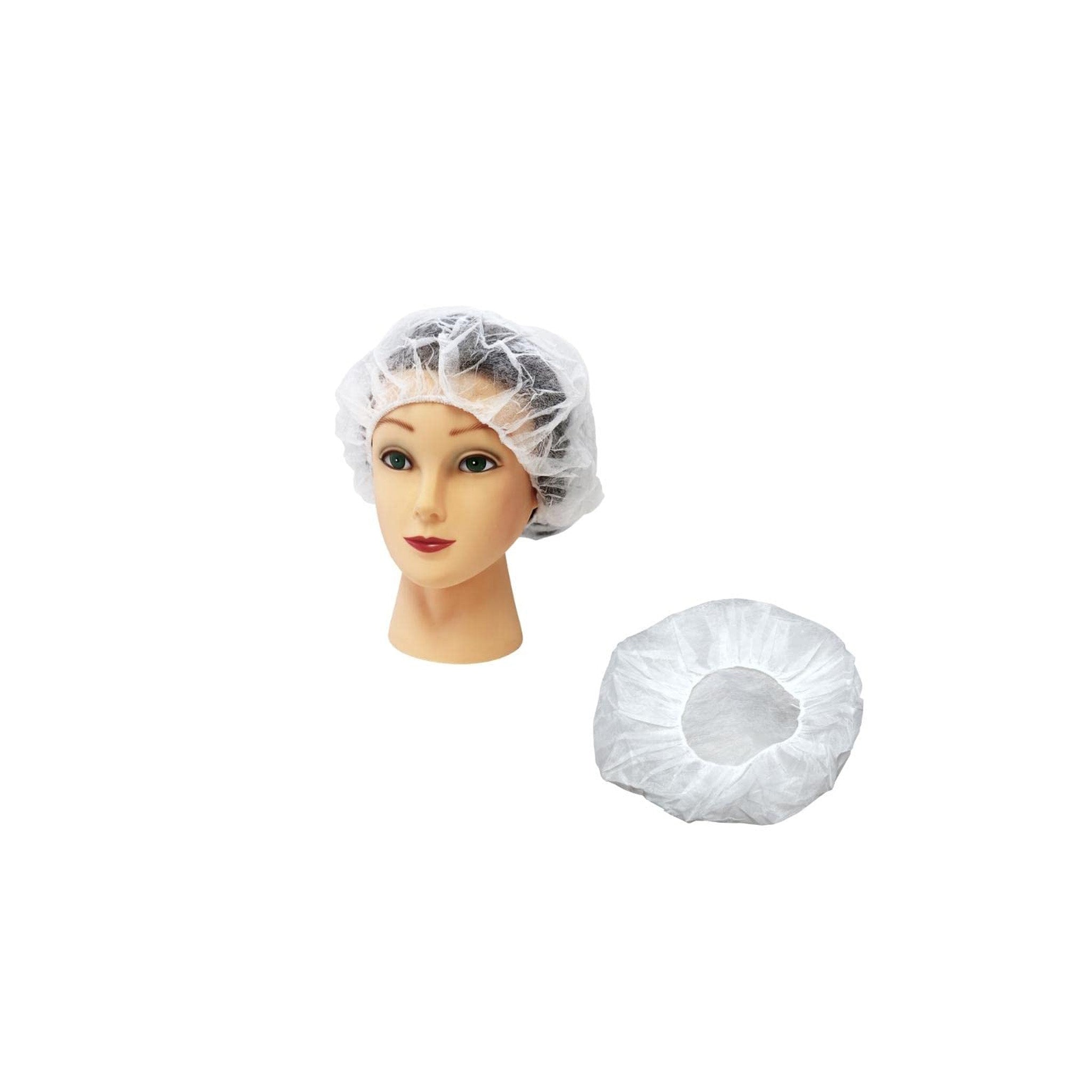 Bouffant Cap Size 18" White Gsm-15