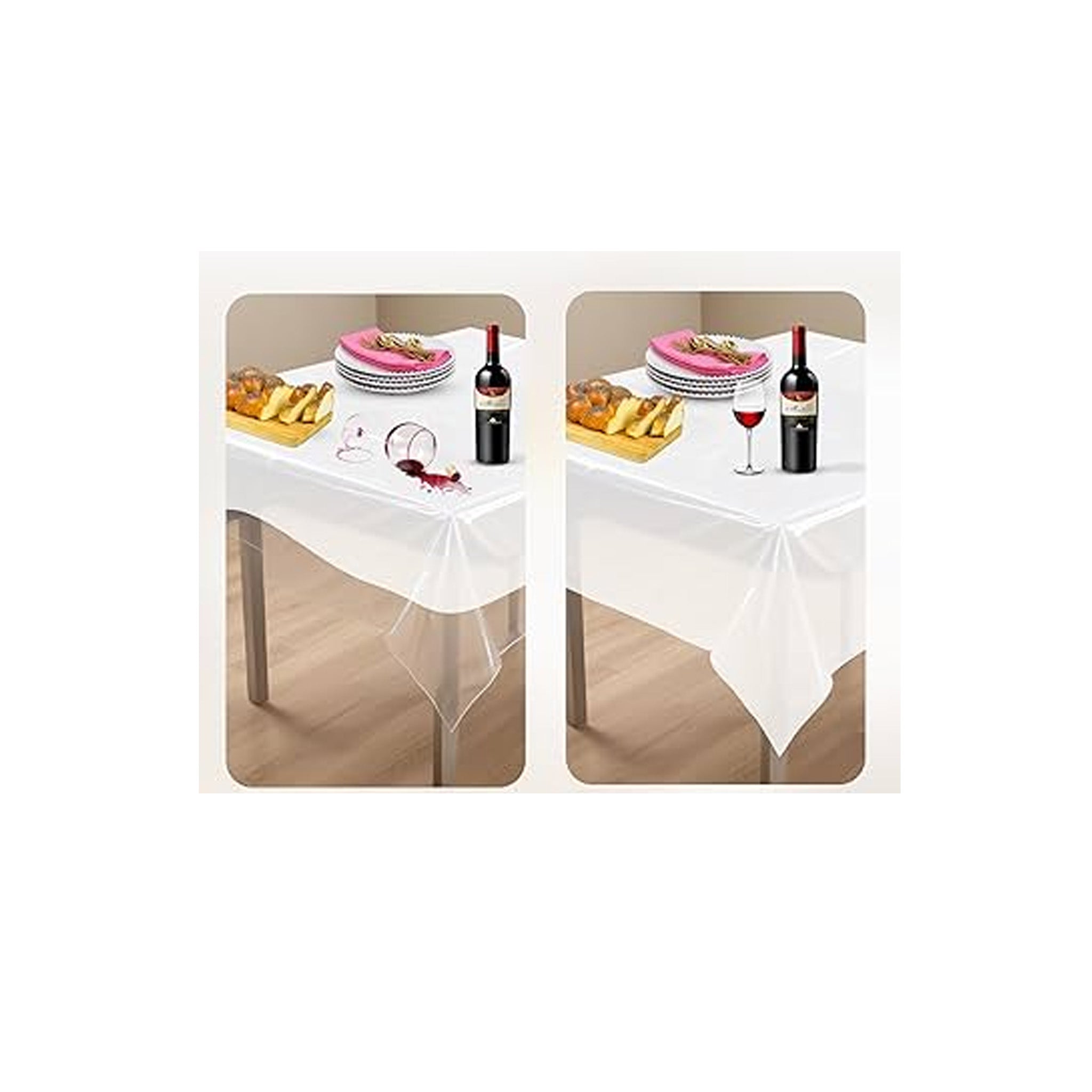 Table cover SILVER Disposable Nonwoven PP 1.2x2.7M