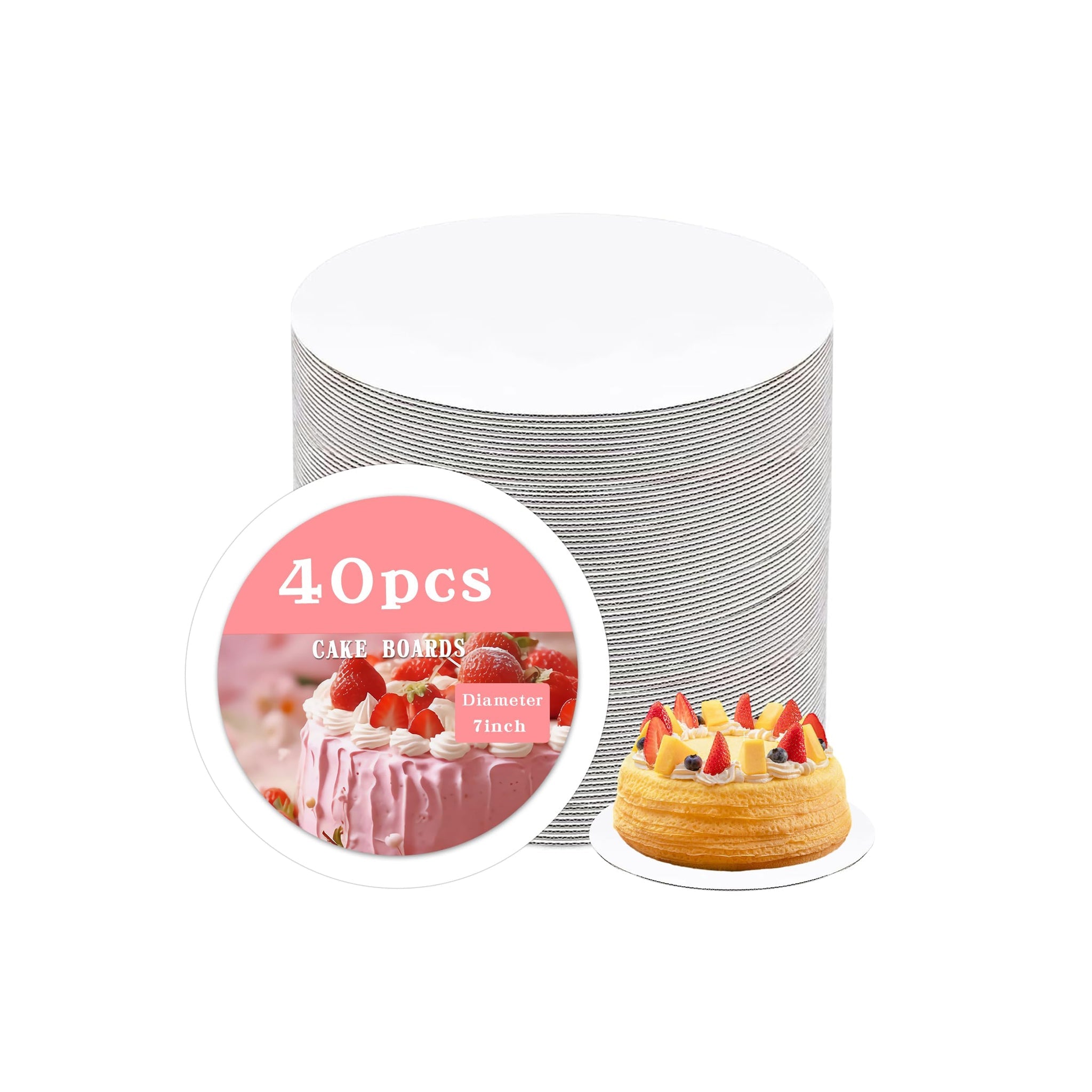 Cake Board Thin ROUND 7"[KNR178mm] 40s