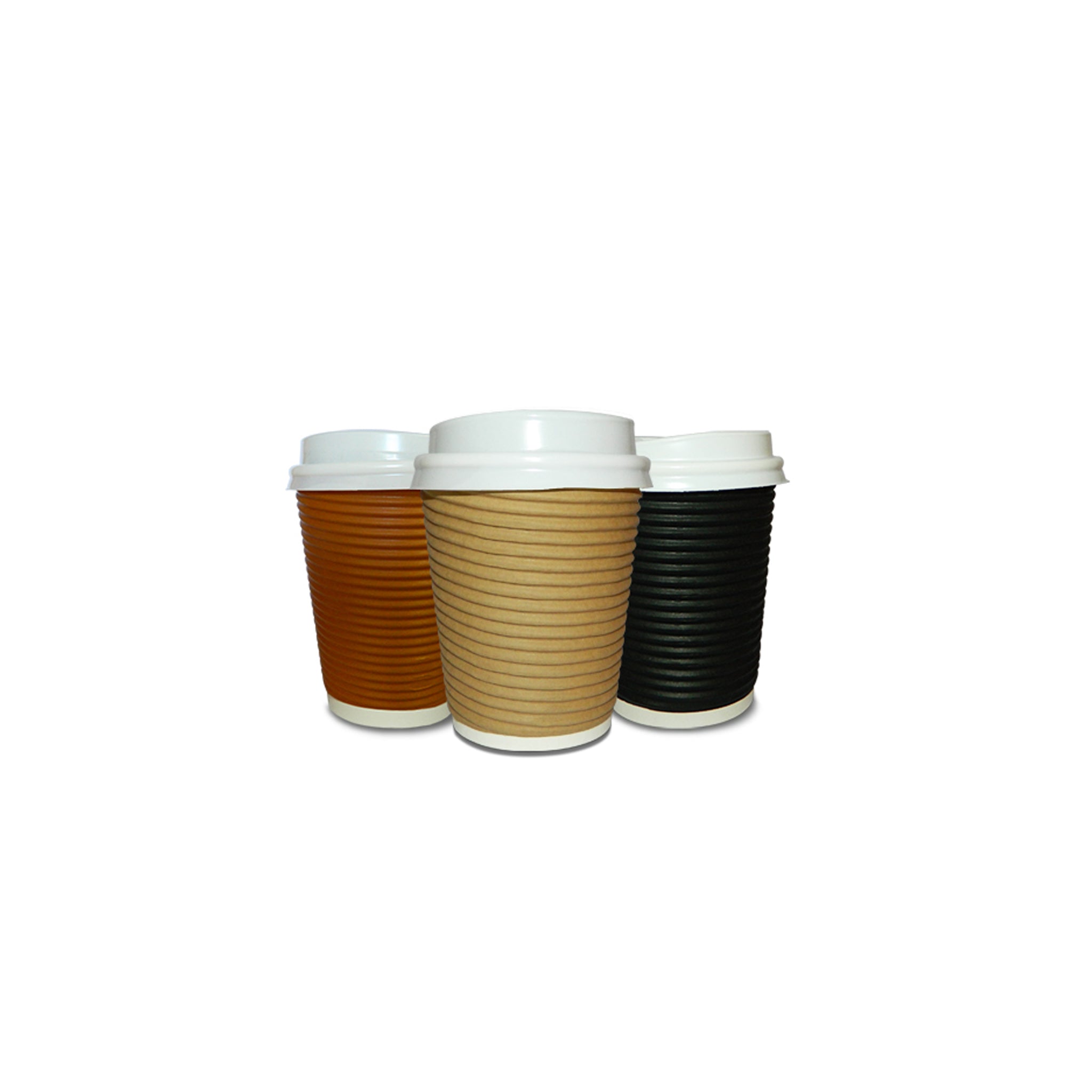 Coffee Cup 250ml KRAFT Ripple[1001000191]