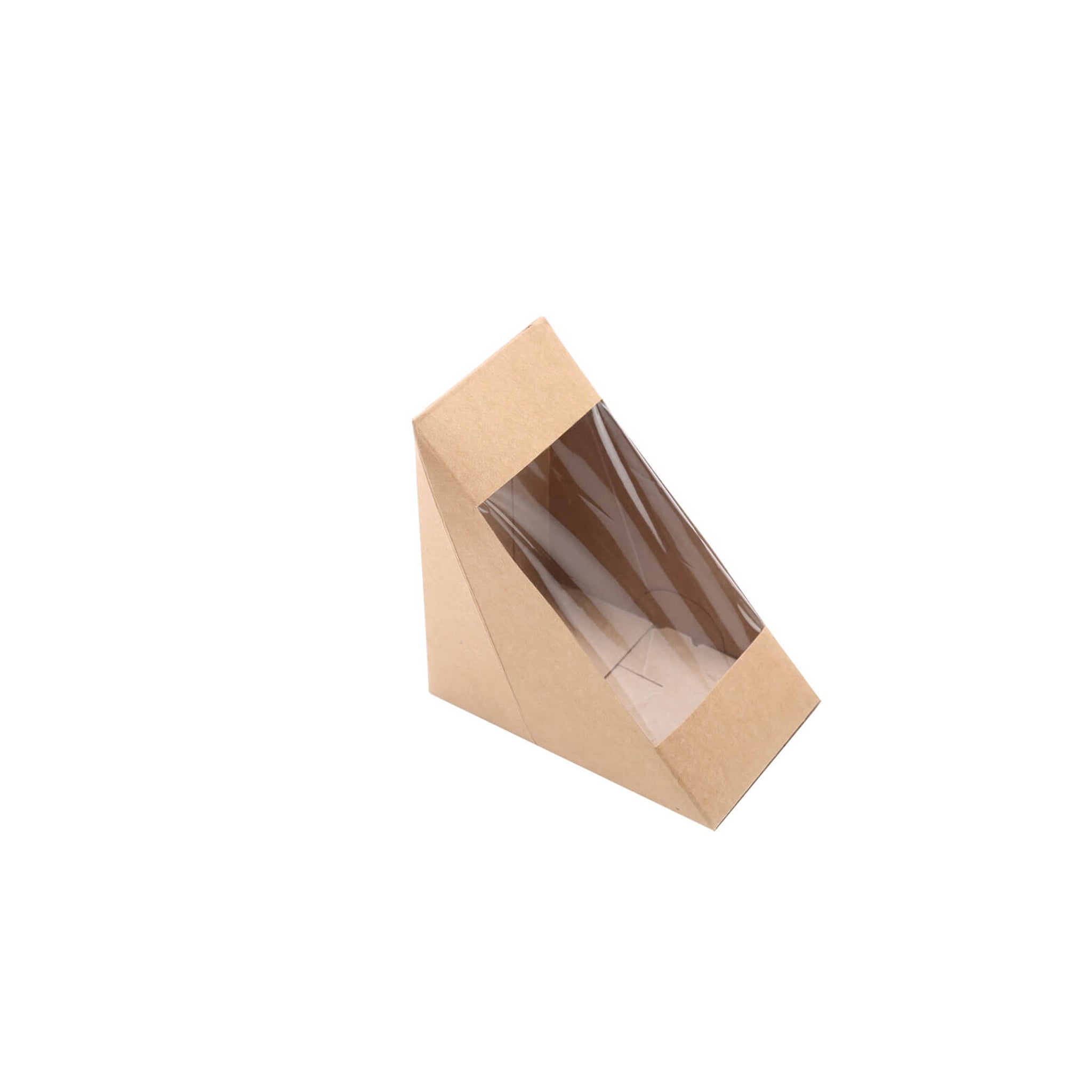 Sandwich Wedge KRAFT with window[MCK-SWW] 