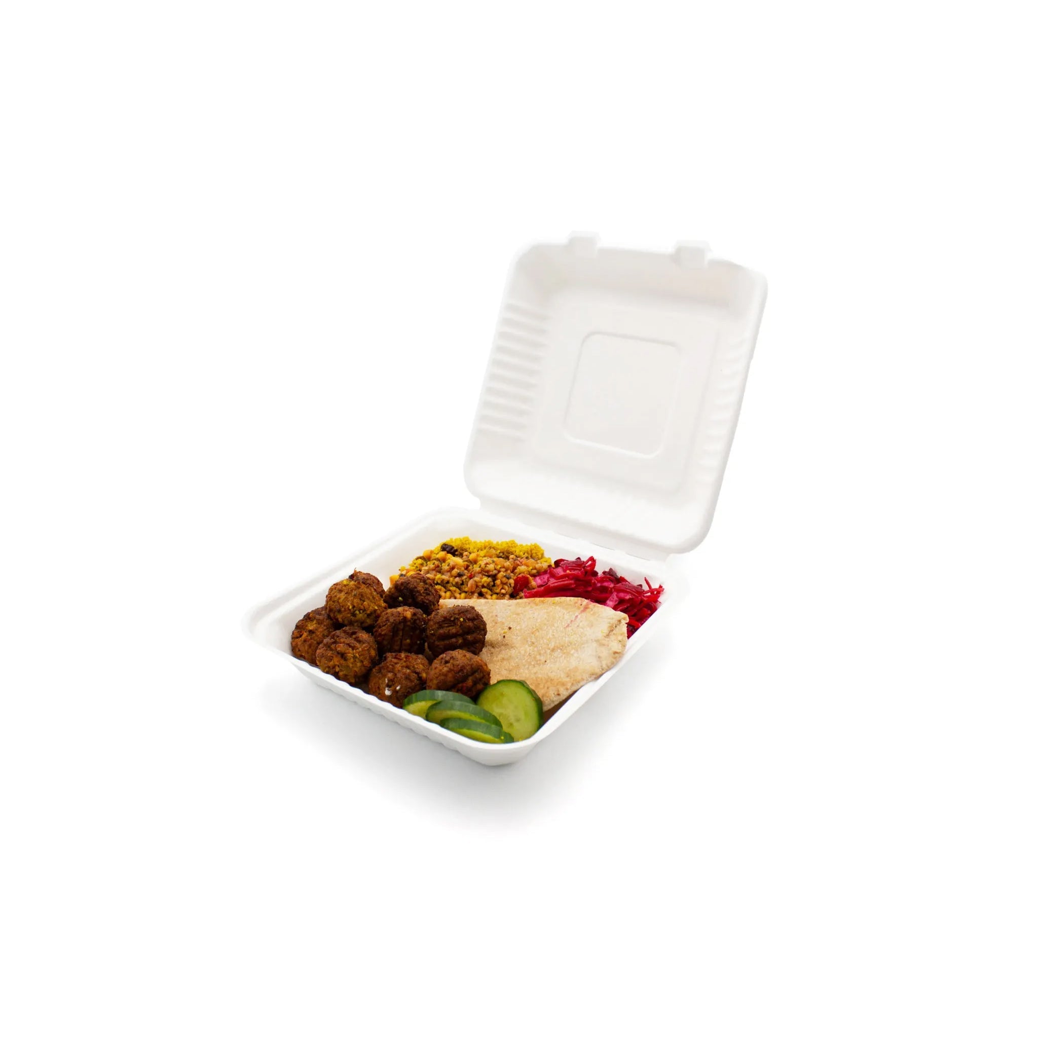 Meal Box 9" Bagasse No Div.[0301000024]
