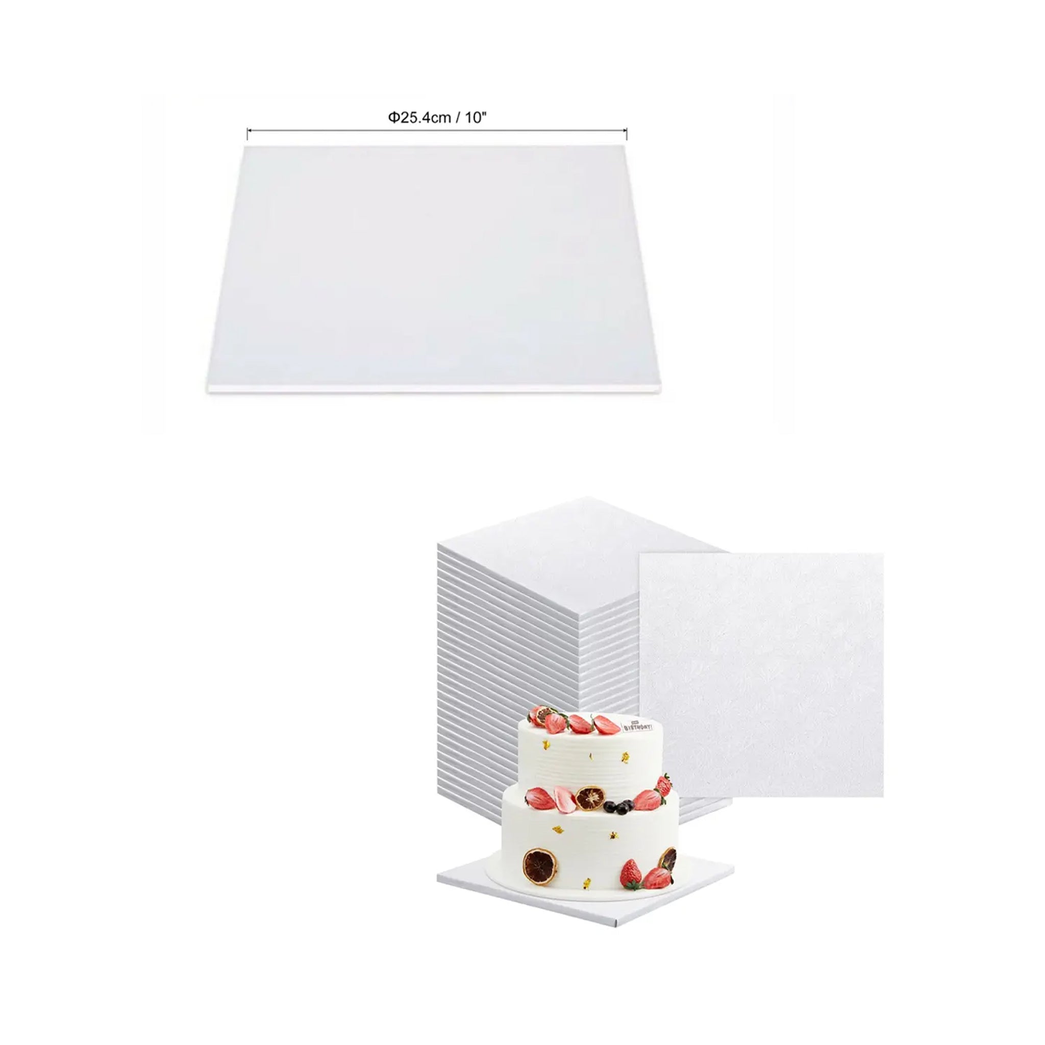 Cake Board THICK Square 10 [kS254] pack of 10