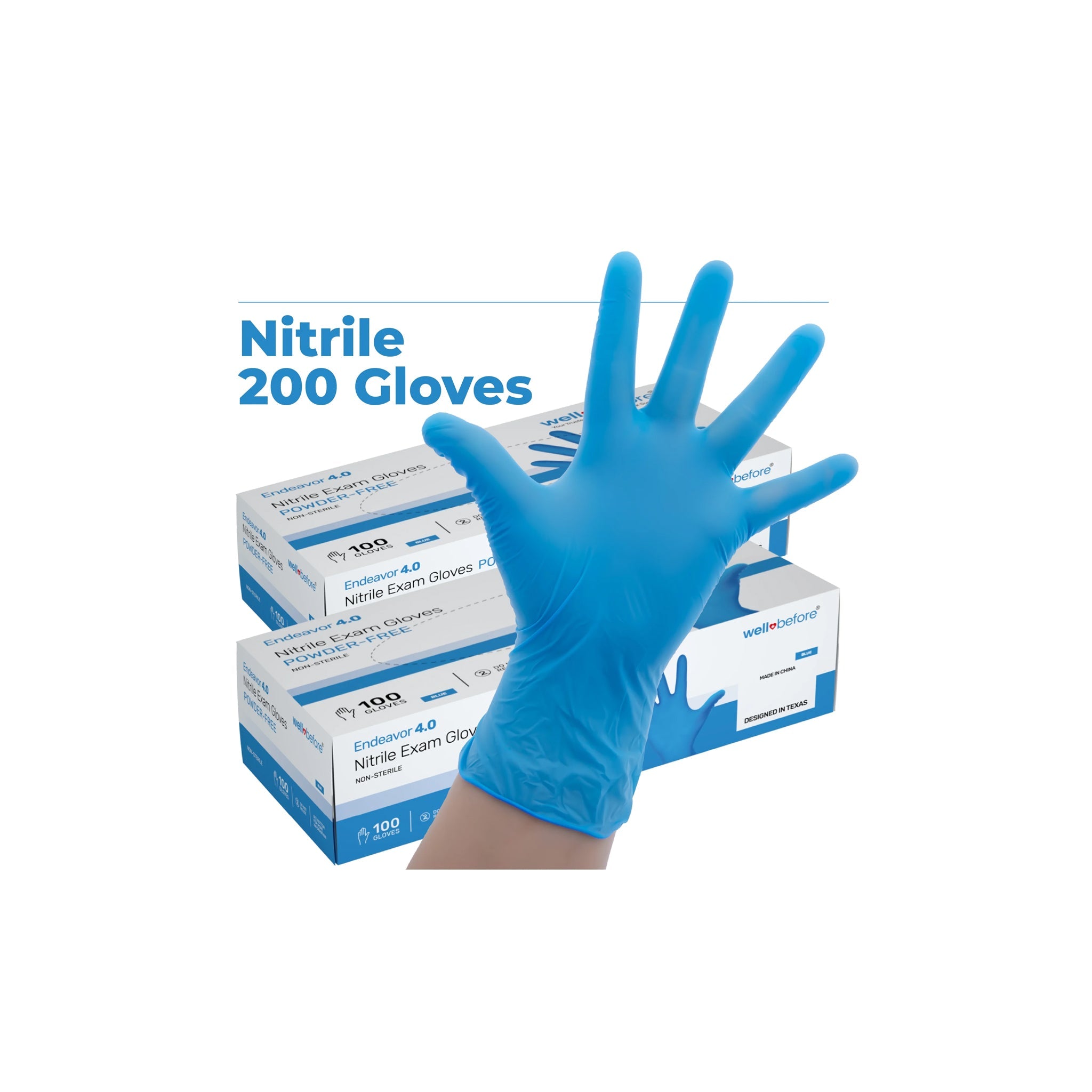 Nitrile Hand Gloves Large