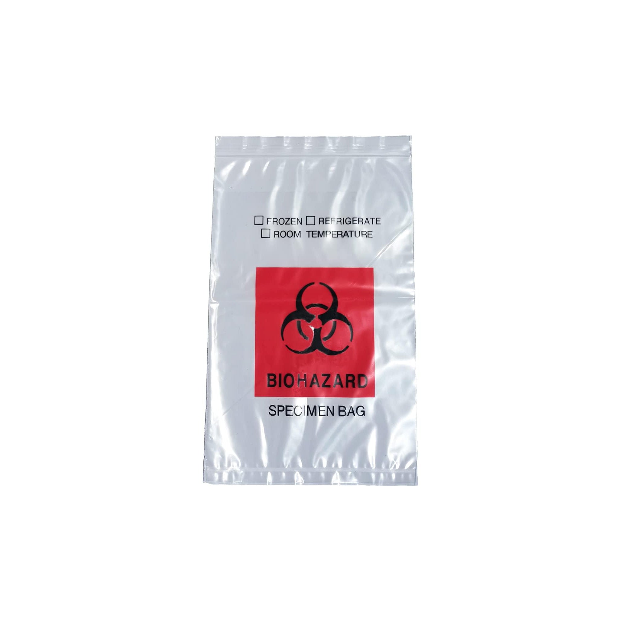 Biohazard bag 152x229+191x46mic Ziplock[BH152x229]