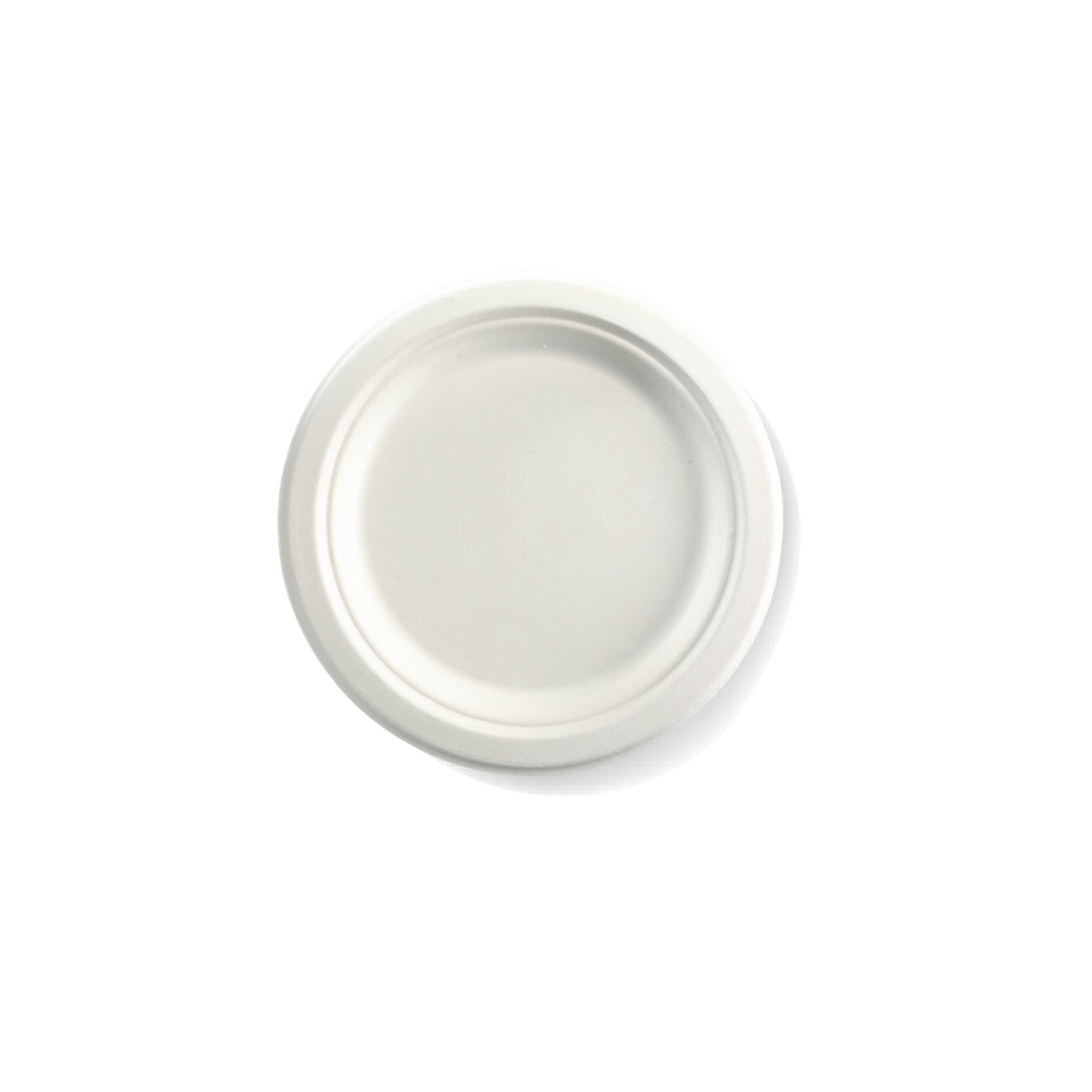 7" (18cm) Round Plate BAGASSE [50x20 pack]