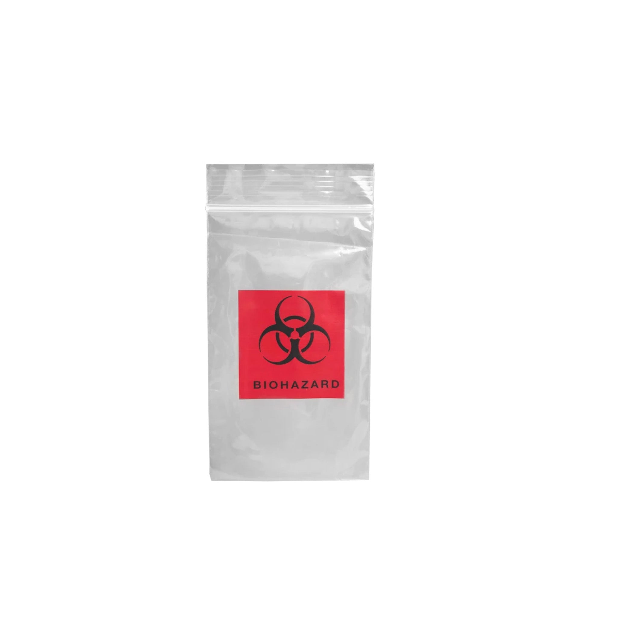 Biohazard bag 203x254+203x46mic Ziplock[BH203x254]
