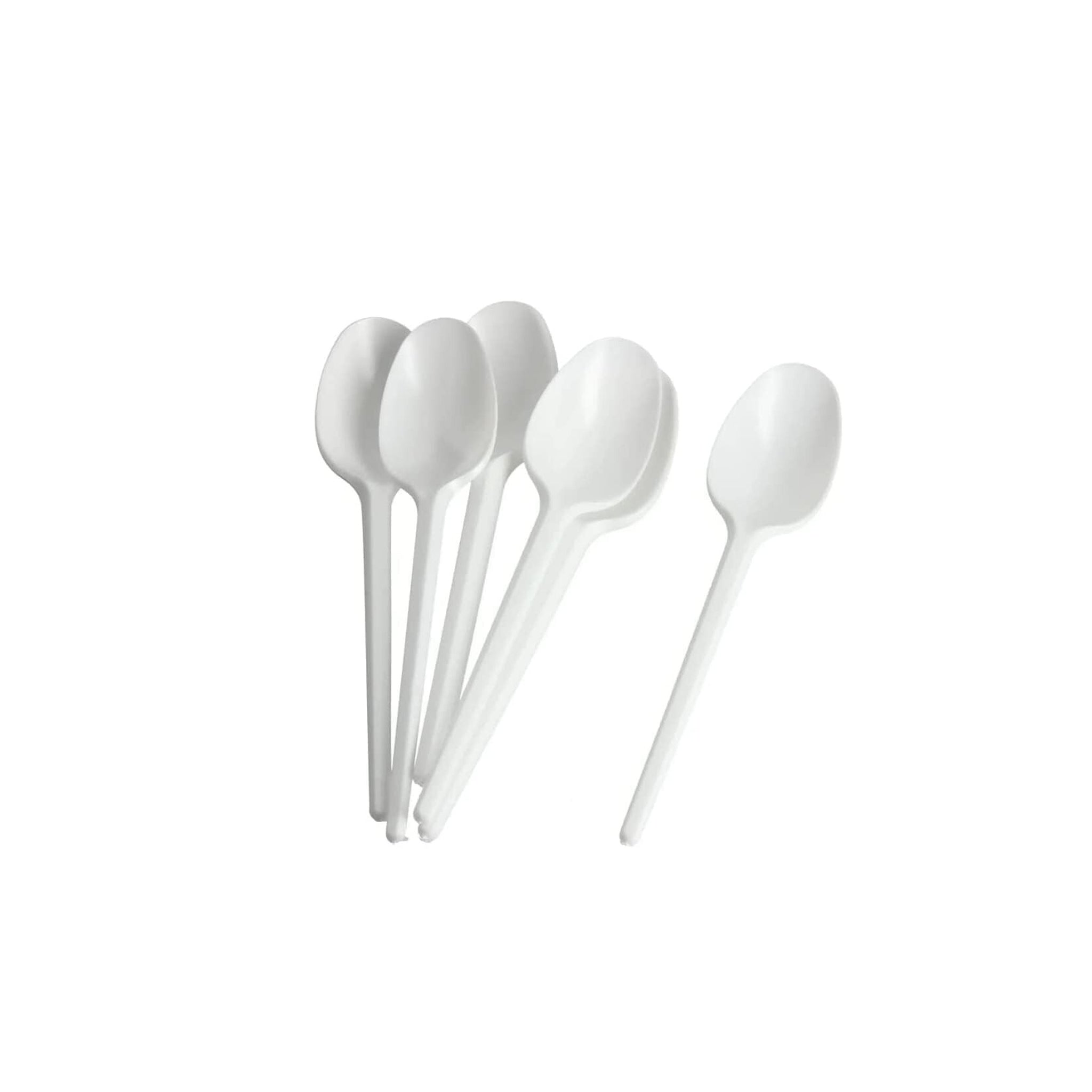 Plastic Spoon White  [N20-100]