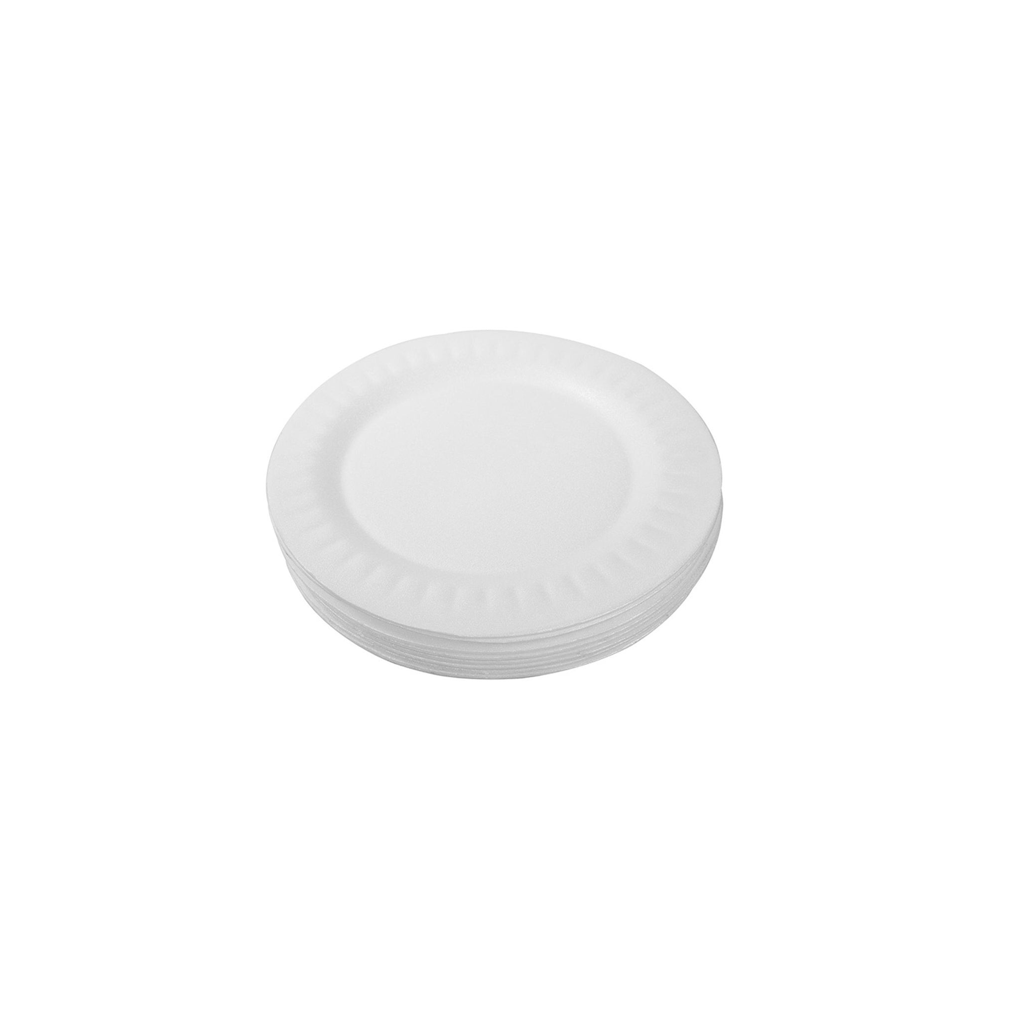 PICNIC PLATE WHITE WRAPPED 231mm