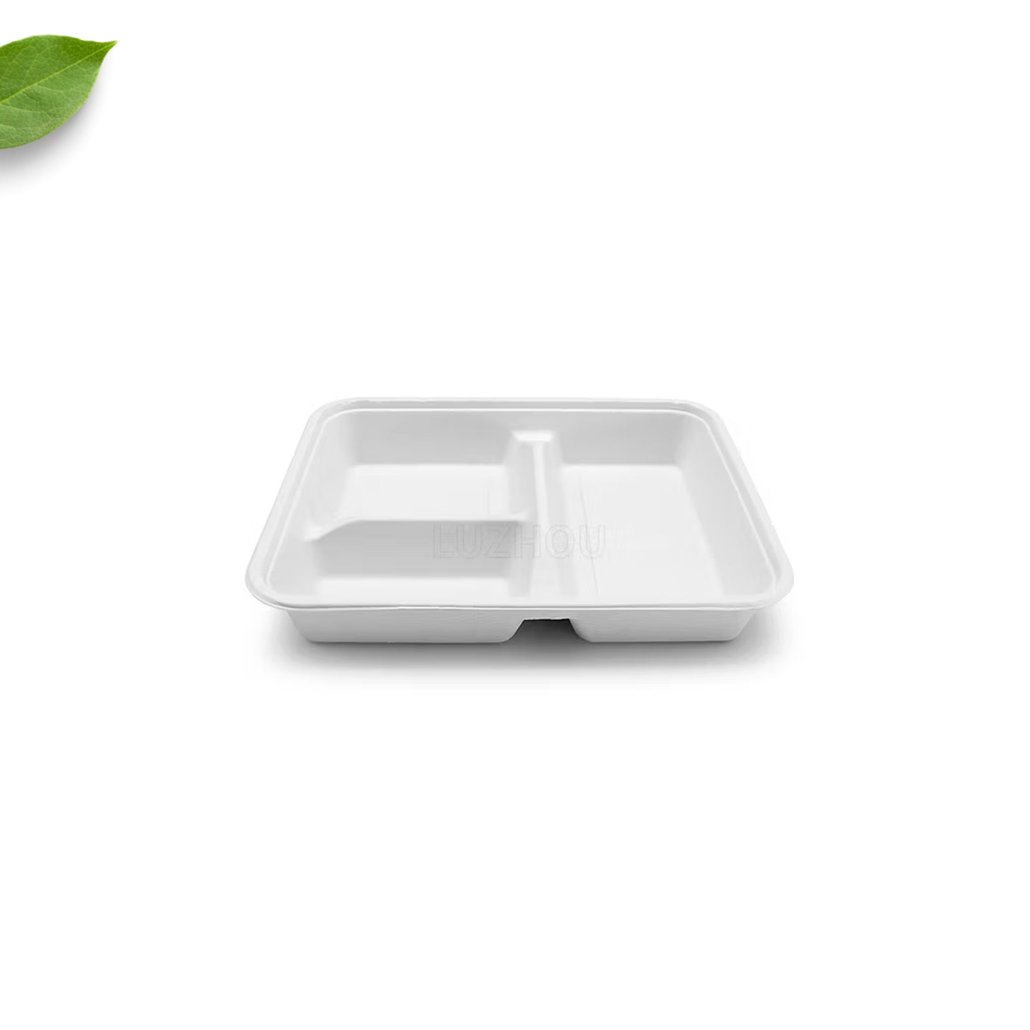 3 Div Meal Tray 850ml BAGASSE [20X25]
