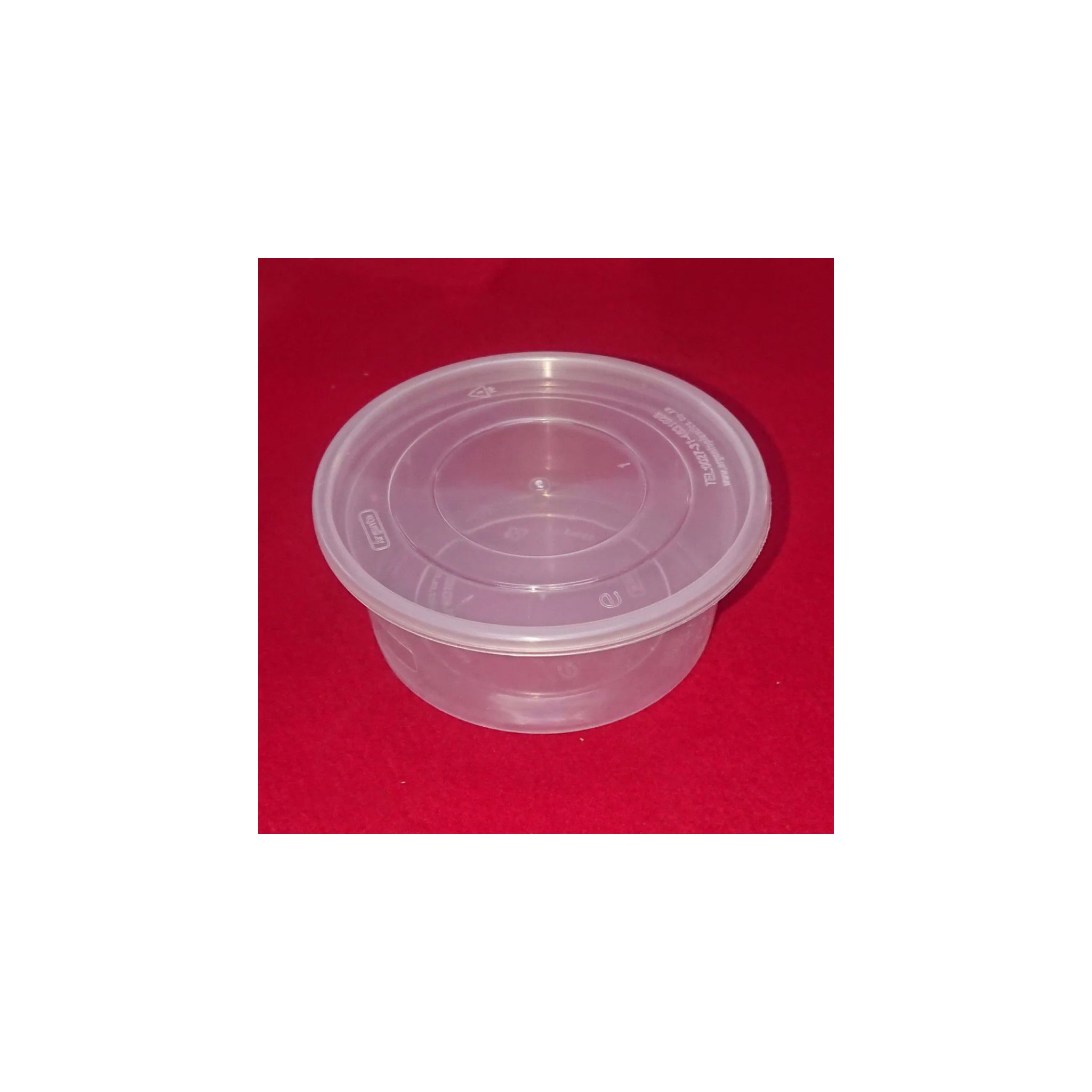 250ml CLEAR Rnd.TUB MICROWAVABLE[FR11]useCT014 Lid