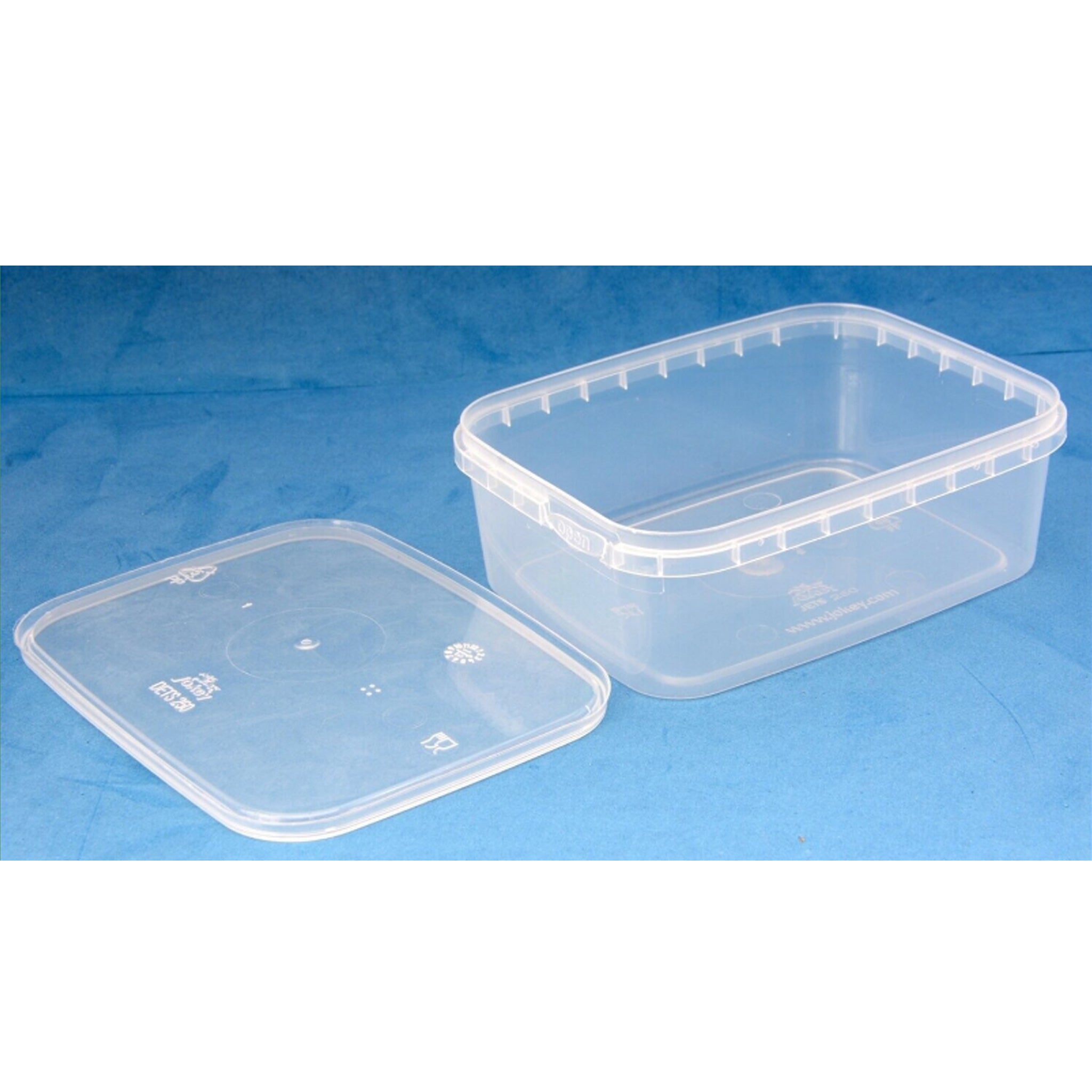 Prepack 250ml Rect Tub & Lid 