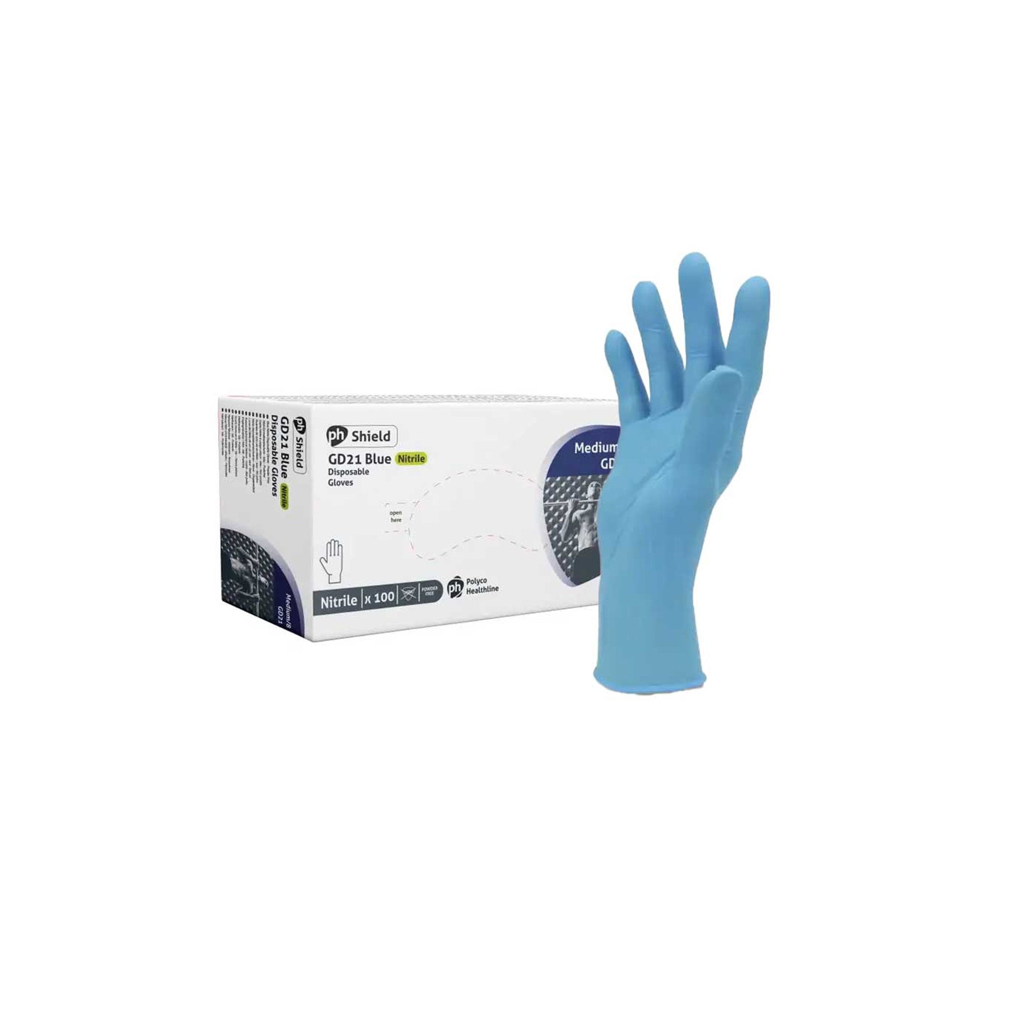 GLOVES  Nitrile Blue POWDER FREE [Small]