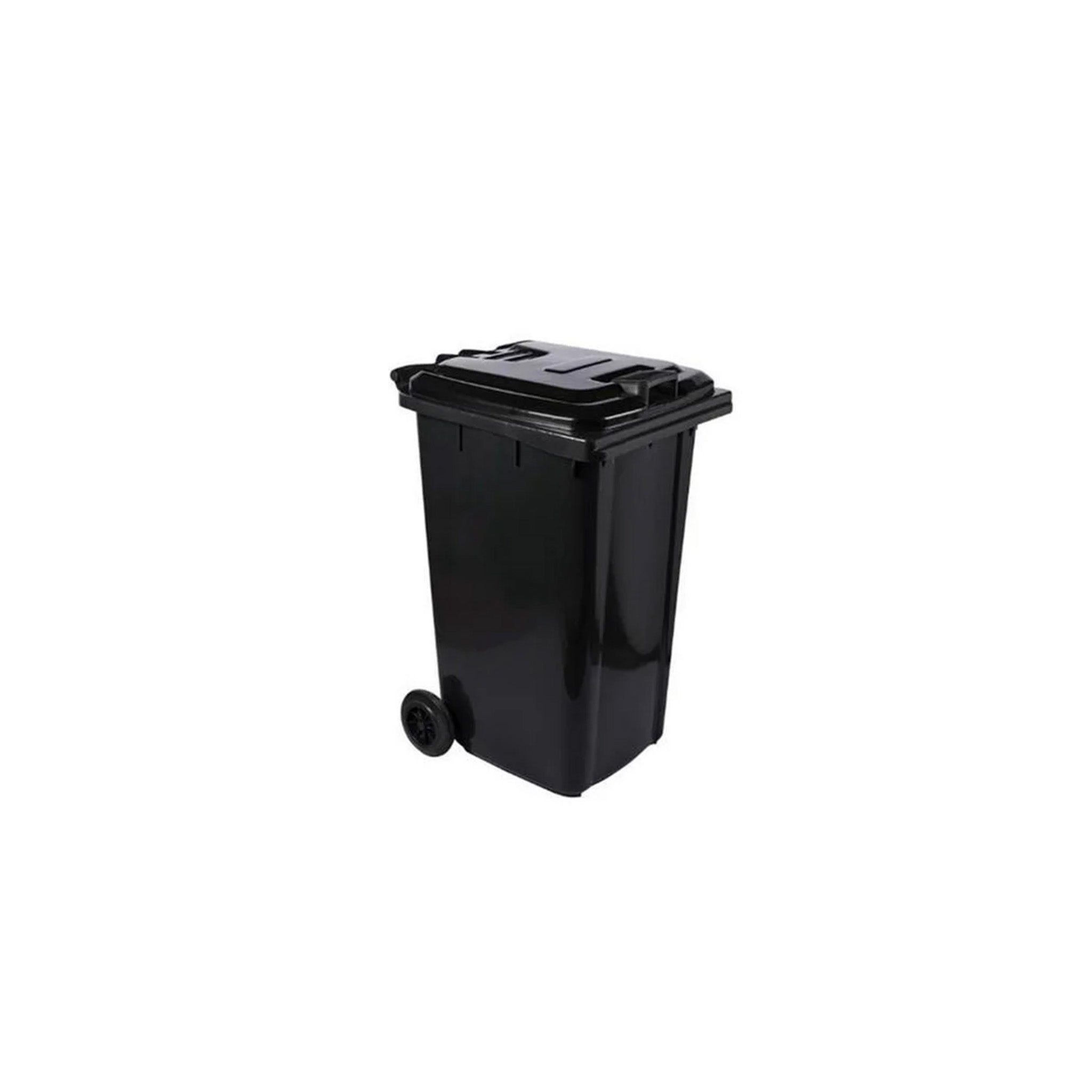 Wheelie Bin  Black 240L [739x580x1069[h]recycled