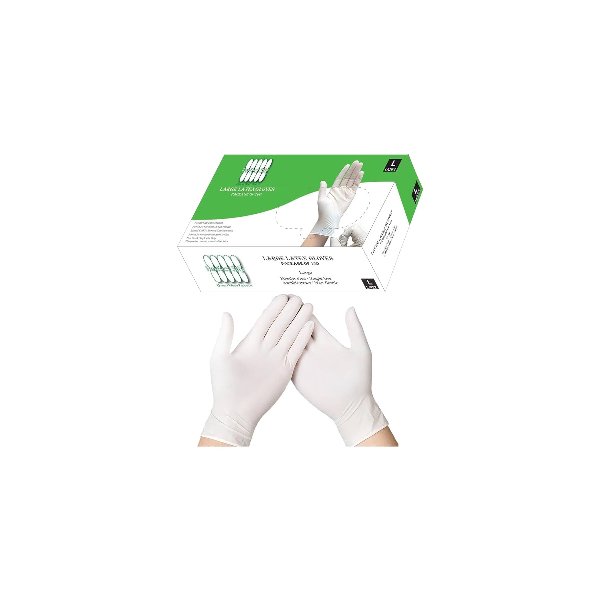 Gloves Latex POWDER FREE Large