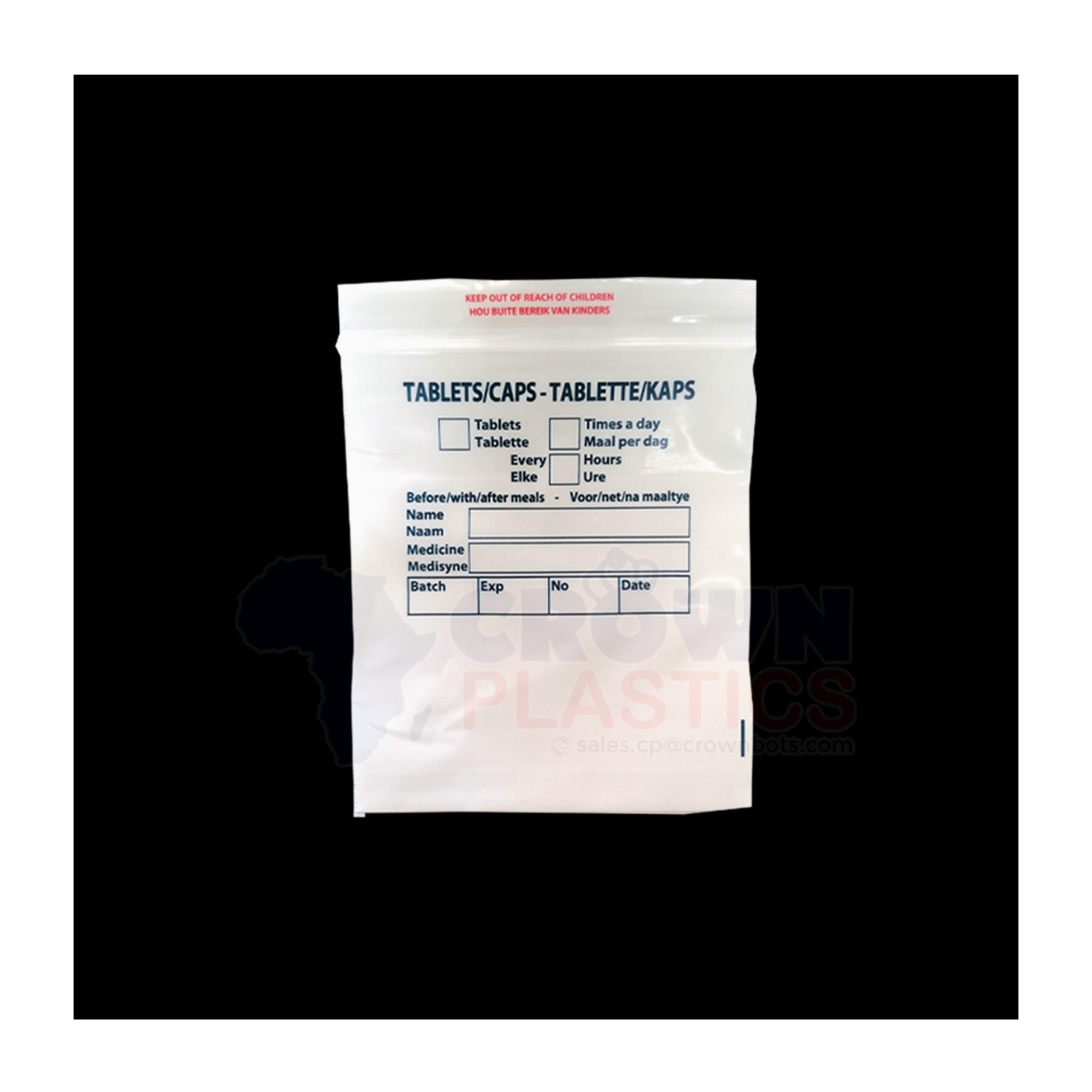 Zip Lock 80x100mm MEDICINE [Printed]