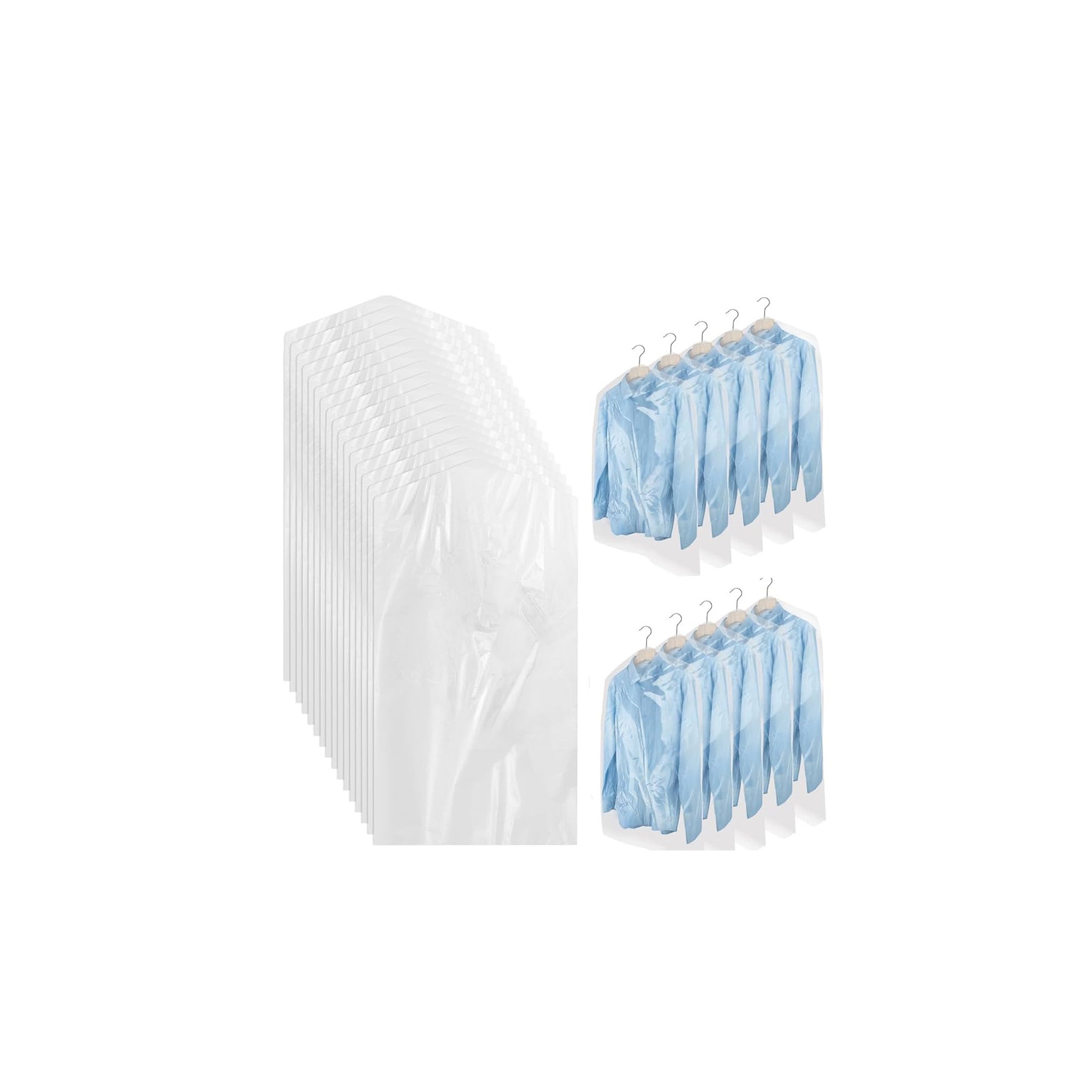 Dryclean CLEAR BAG 60Cmx100Cmx25mic